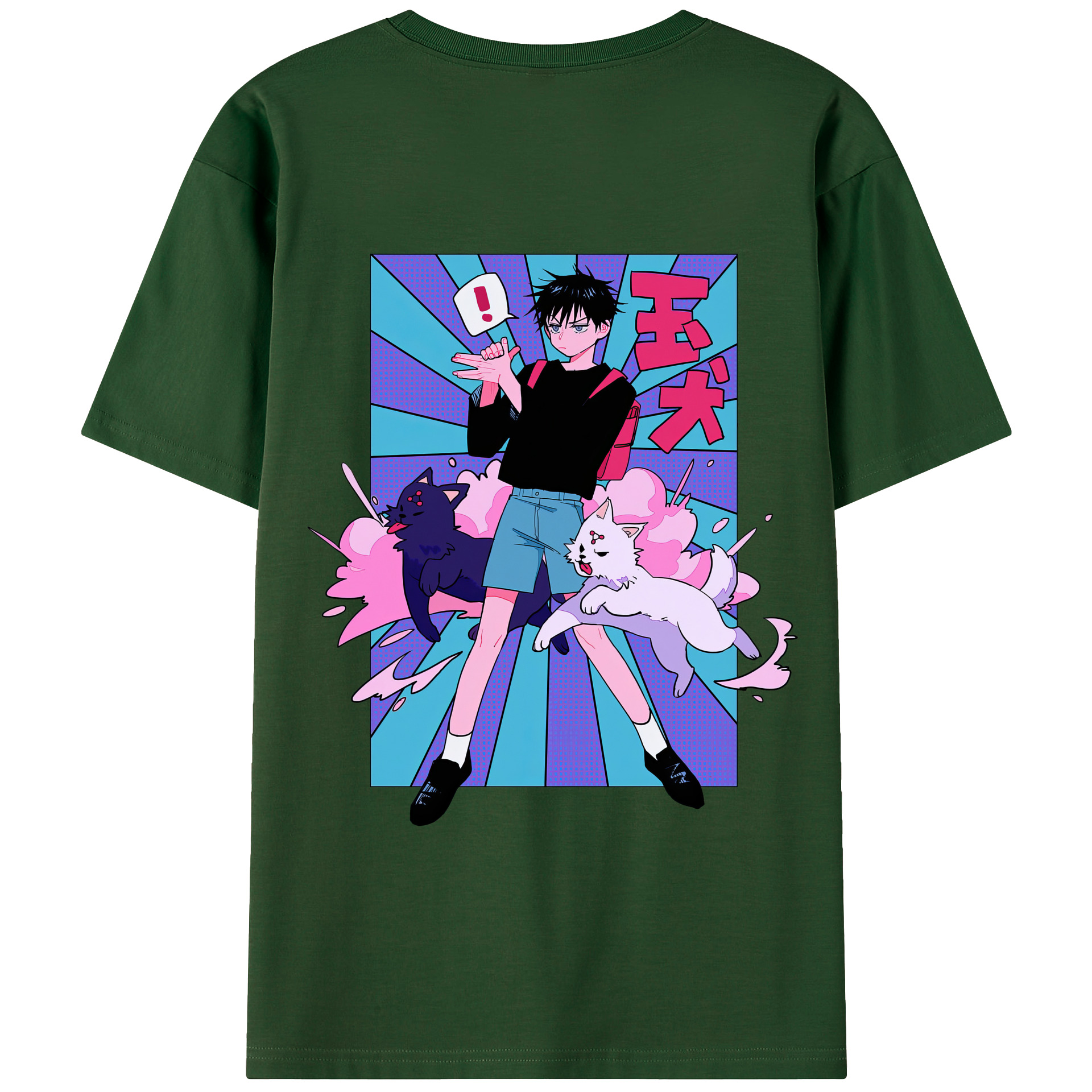 （画像用） 呪術廻戦 Jujutsu Kaisen 綿100％半袖Tシャツ（背面プリント）